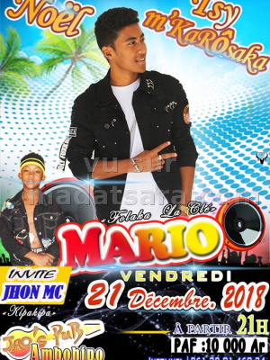 Mario‍ - noël tsy m'karôsaka - JAO'S PUB‍