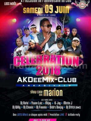 Marion en show case AkDee mix Club Ankadivato