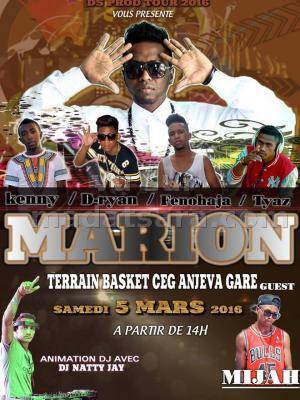 Marion - Kenny, D-Ryan, Fenohaja, Tyaz, Mijah au terrain de basket CEG Anjeva Gare