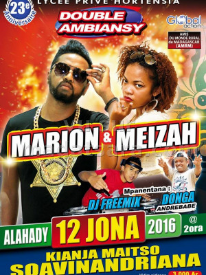 Marion & Meizah en concert Kianja Maitso Soavinandriana - 23è anniversaire du Lycée Privé Hortensia