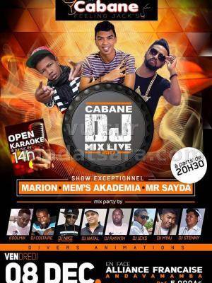 Marion & Mr Sayda en show case Cabane Lounge Bar Karaoke Andavamamba