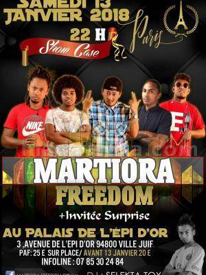 Martiora Freedom en show case Palais De L'Epi D'Or Villejuif