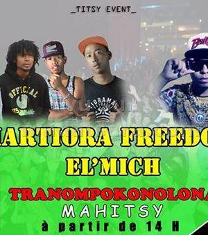 Martiora Freedom et El'Mich en concert au Tranompokonolona Mahitsy