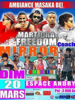 Martiora Freedom et Mirror en concert à l'Espace Andry Tsianolondroa