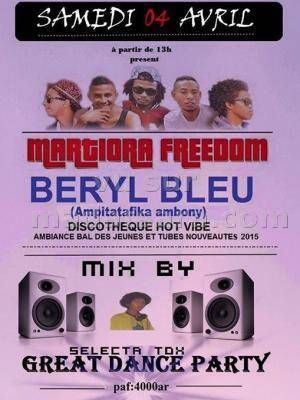 Martiora Freedom en concert au Beryl Bleu Ampitatafika Ambony