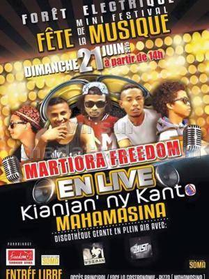Martiora Freedom en live Kianjan'ny Kanto Mahamasina fête de la musique