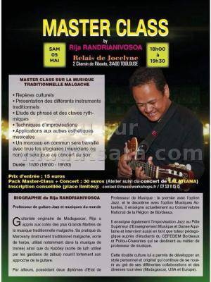Master class avec Rija Randrianivosoa Relais de Jocelyne Toulouse