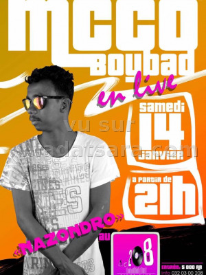 McCo Boybad‍ en live au Le 208 Sambava‍
