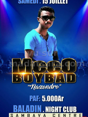 McCo Boybad‍ en show case Baladin Sambava‍