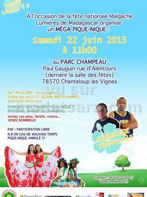 Organisé par Lumières de Madagascar de 14h-20H : Bal populaire
Animé par les DJ's : Alain, Mista