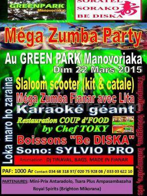 Méga zumba party avec Lita  au Green park Manovoriaka
