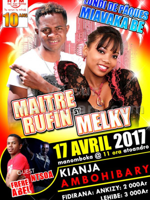 Melky‍ & Maître Rufin‍ - lundi de pâques miavaka be - Terrain de foot Ambohibary Ambohijafy Fenoarivo‍