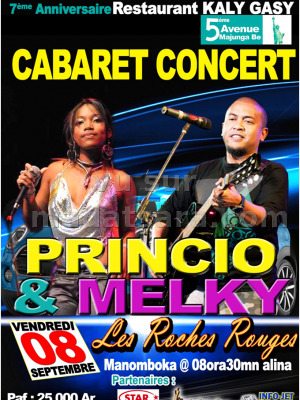 Melky‍ & Princio‍ cabaret concert - Les Roches Rouges Mahajanga‍