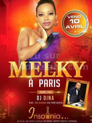 Melky en concert à Paris Insomnia avec Dj Dina