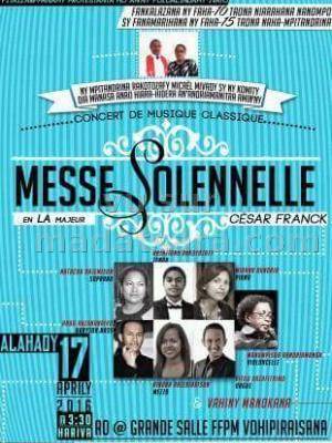 Messe solennelle Cesar Franck - Grande salle FFPM Vohipiraisana