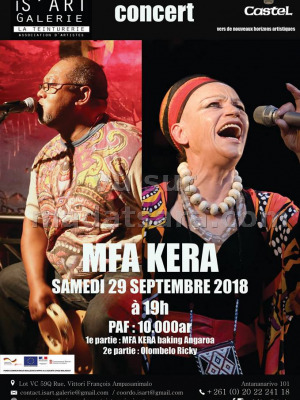 Mfa Kera , Olombelo ricky‍ en concert Is'Art Galerie‍
