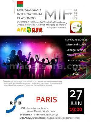 MIFB - Madagascar International Flash Mob - Harendrina 2015 - RFD aux Arènes de Lutèce Paris