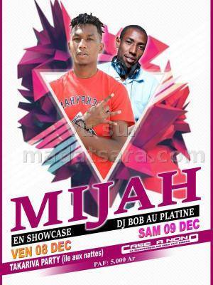 Mijah en show case Discothèque Case A Nono Sainte-Marie