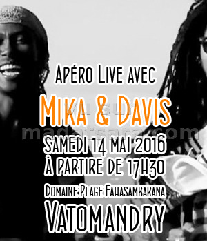 Mika & Davis - Apéro Live - Domaine plage Fahasambarana - Vatomandry Experience