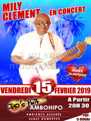 Mily clement‍ en concert JAO'S PUB‍