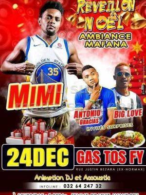 Mimi, Antonio Gracias, Big Love reveillon de Noël Gas Tos Fy