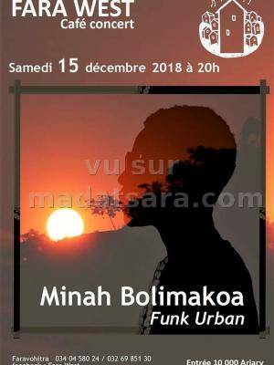 Minah Bolimakoa café concert Fara West Faravohitra