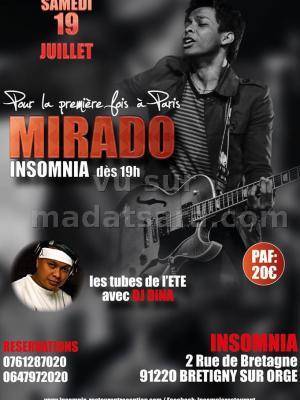 Mirado en concert à l'Insomnia Paris avec Dj Dina