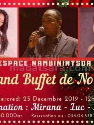 Mirana, Luk, Lilie grand buffet de noel Espace Nambinintsoa Talatamaty