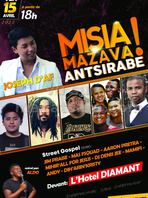 Misia lazava Antsirabe - Joseph d'AF‍ Jim Praise‍ Aaron‍ - Hotel Diamant Antsirabe‍