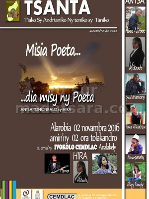 Misia Poeta dia misy ny poeta - Antsa Tononkalo sy hira - CMDELAC‍