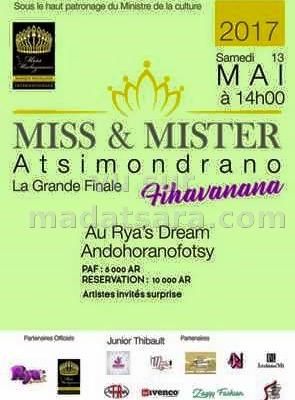 Miss et Mister Atsimondrano - La grande finale - Rya's Dream Andoharanofotsy Mahabo‍