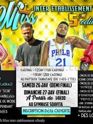 Miss inter etablissement Gymnase Soavita Toamasina