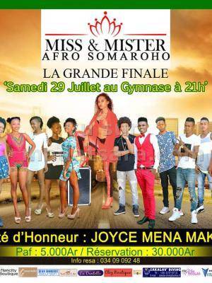 Miss mister afro somaroho grande finale Gymnase Diégo