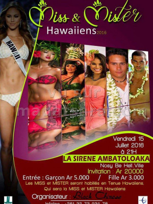 Miss & Mister Hawaiens 2016 - La Sirène Ambatoloaka