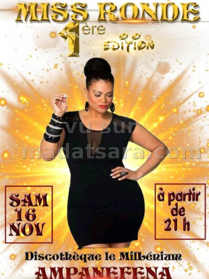 Miss ronde 1ère édition - Millenium Discothèque Ampanefena‍ ‍