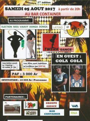 Miss vacances vaiavy donga donga 2017 Bar Container