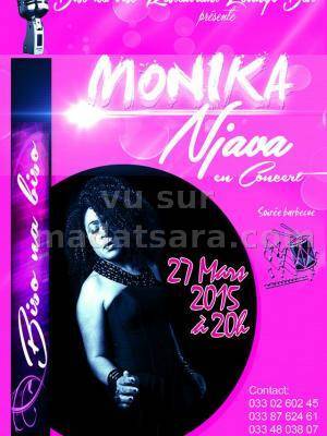 Monika Njava en concert au Biso na Biso Restaurant Lounge Bar