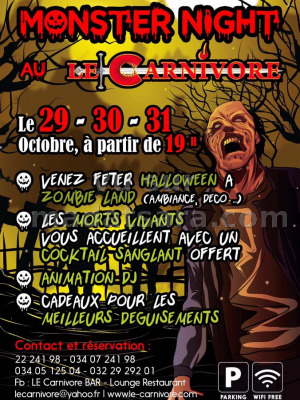 Monster Night au Le Carnivore‍ - Halloween