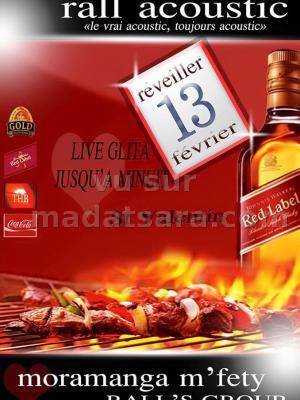 Moramanga m'fety Rall's Group live glita jusqu'à minuit au Rall acoustic