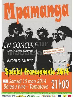 Mpamanga en concert au Bateau Ivre à Tamatave