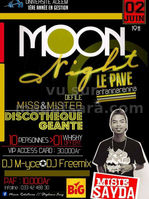 Mr Sayda‍ en concert Pavé Antaninarenina‍ moon night