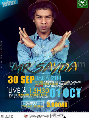 Mr Sayda‍ en show case Karaoke Gilbert Andrefatsena