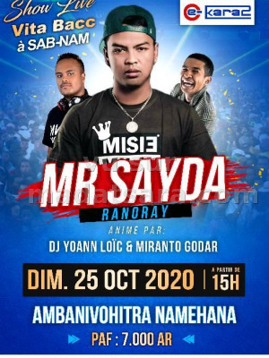 Mr Sayda‍ show live vita bacc Sab-Nam