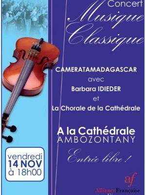 Musique classique concert Cameratamadagascar avec Barbara Idieder et la Chorale de la Cathédrale Am