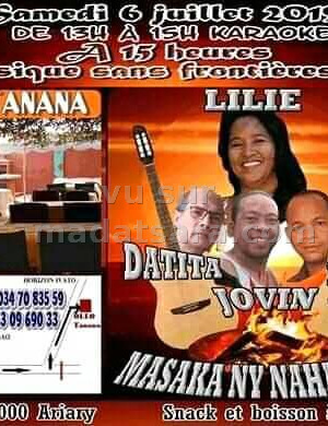 Musiques sans frontières avec Lilie‍ , Datita Rabeson‍ , Luk‍ , Jovin‍ - Oleo Tanana