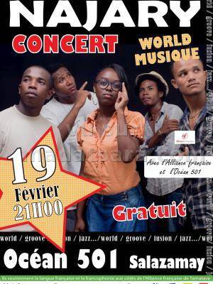 Najary en concert au Ocean 501 Salazamay
