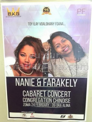 Nanie‍ & Fara kely‍ cabaret concert Espace Congrégation chinoise Vatomandry‍