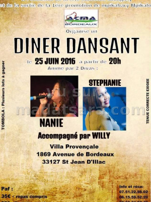 Nanie & Stéphanie - diner dansant à Saint Jean D'Illac