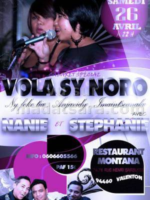Nanie et Stéphanie - Cabaret Spécial Vola sy Noro au restaurant Mon Tana
