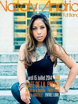Nataly Andria Live full band au Café de la presse Paris